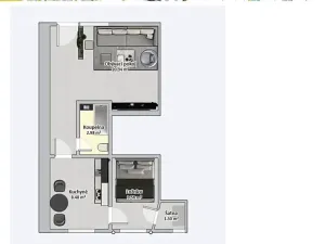 Pronájem bytu 2+1, Uničov, 41 m2