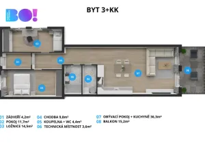 Prodej bytu 3+kk, Soběšovice, 103 m2