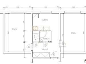 Prodej bytu 2+1, Ostrava, Krasnoarmejců, 52 m2