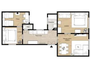 Pronájem bytu 4+1, Praha - Nové Město, Mikulandská, 84 m2