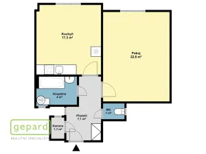Prodej bytu 1+1, Praha - Holešovice, Osadní, 53 m2