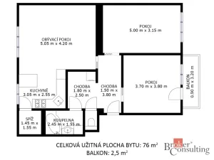 Prodej bytu 3+kk, Hulín, Wolkerova, 86 m2
