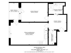 Pronájem bytu 2+kk, Praha - Strašnice, Počernická, 59 m2