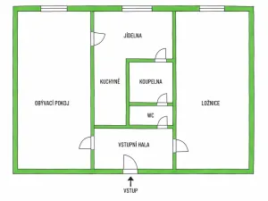 Prodej bytu 2+1, Plzeň - Doubravka, Zábělská, 62 m2