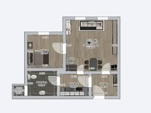 Pronájem bytu 2+1, Olomouc, tř. Spojenců, 38 m2