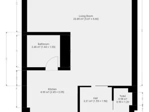 Pronájem bytu 1+kk, Praha - Krč, Obětí 6. května, 35 m2