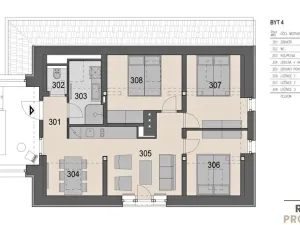 Pronájem bytu 4+kk, Nedvědice, 65 m2