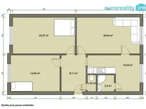 Prodej bytu 3+1, Luby, U Pily, 82 m2