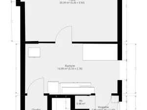 Pronájem bytu 1+1, Brno - Staré Brno, Schovaná, 50 m2