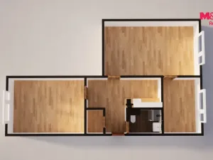 Pronájem bytu 2+1, Česká Lípa, Železničářská, 61 m2
