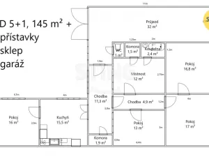 Prodej chalupy, Prušánky, Hodonínská, 145 m2
