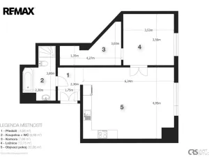 Pronájem bytu 2+kk, Praha - Staré Město, Haštalská, 63 m2
