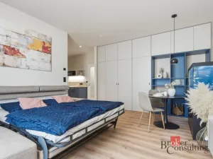 Prodej bytu 1+kk, Praha - Vinohrady, náměstí Jiřího z Lobkovic, 44 m2
