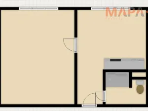 Prodej bytu 1+1, Chomutov, Písečná, 36 m2