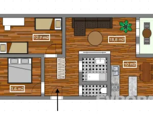 Prodej bytu 3+1, Praha, Kurkova, 72 m2