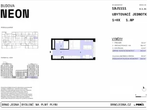 Prodej bytu 1+kk, Brno, Plynárenská, 26 m2