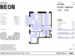 Prodej bytu 3+kk, Brno, Plynárenská, 71 m2