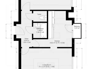Pronájem bytu 2+1, Praha - Záběhlice, Na Chodovci, 53 m2
