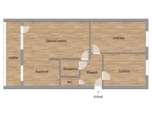 Pronájem bytu 3+1, Praha - Krč, Ružinovská, 60 m2