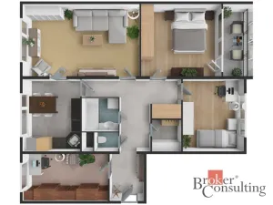 Prodej bytu 4+1, Planá, Bohušova, 96 m2