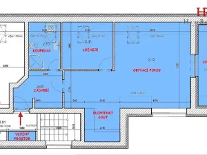 Pronájem bytu 2+kk, Mukařov, V průhoně, 57 m2