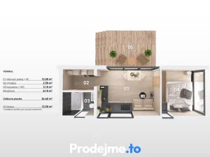 Prodej chaty, Jemnice - Louka, 27 m2
