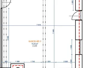 Pronájem kanceláře, Blansko, Na Brankách, 55 m2