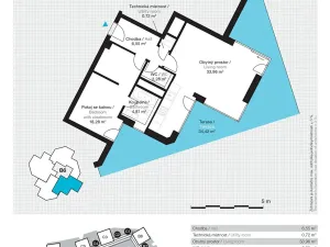 Pronájem bytu 2+kk, Praha - Žižkov, Ke kapslovně, 67 m2