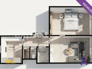 Prodej bytu 2+1, Zlín, Sokolská, 55 m2