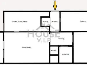 Prodej bytu 3+1, Praha - Chodov, Brodského, 77 m2