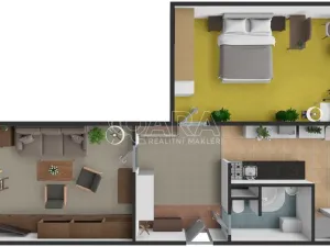 Prodej bytu 2+1, Třemošná, Sídliště, 62 m2