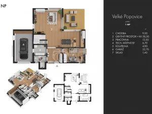 Prodej rodinného domu, Velké Popovice, 190 m2