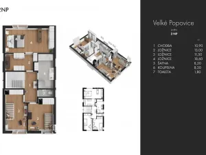 Prodej rodinného domu, Velké Popovice, 190 m2