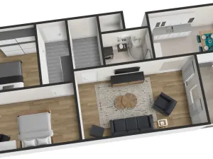 Pronájem bytu 3+kk, Praha - Kobylisy, Kaňkovského, 68 m2