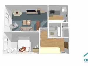 Pronájem bytu 2+kk, Praha - Smíchov, Na pláni, 50 m2