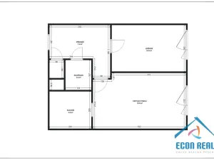 Pronájem bytu 2+kk, Praha - Smíchov, Na pláni, 50 m2