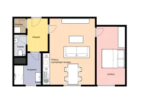 Pronájem bytu 2+kk, Praha - Prosek, Na Prosecké vyhlídce, 52 m2
