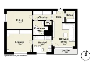 Prodej bytu 3+kk, Praha - Hlubočepy, Wassermannova, 72 m2