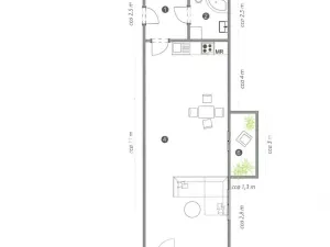 Pronájem bytu 2+kk, Teplice, Masarykova třída, 82 m2
