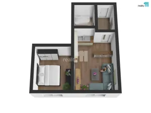 Pronájem bytu 2+kk, Pardubice - Svítkov, Dubová, 45 m2
