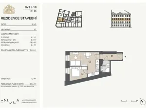 Pronájem bytu 2+kk, Brno, Stavební, 37 m2