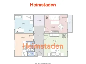 Pronájem bytu 3+1, Ostrava - Hrabůvka, Cholevova, 75 m2