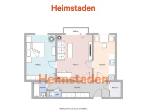 Pronájem bytu 2+1, Ostrava - Poruba, Opletalova, 54 m2