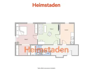 Pronájem bytu 2+1, Ostrava - Poruba, Opletalova, 61 m2