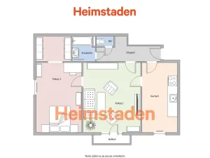 Pronájem bytu 2+1, Ostrava - Poruba, Opletalova, 61 m2