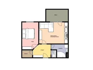 Pronájem bytu 2+kk, Klecany, V Honech, 52 m2