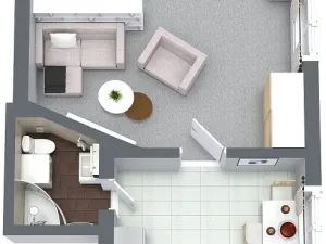 Pronájem bytu 1+1, Lanškroun - Žichlínské Předměstí, Komenského, 46 m2