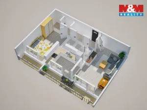 Prodej bytu 2+1, Teplice - Trnovany, Jana Koziny, 61 m2