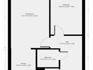 Pronájem bytu 2+kk, Praha - Stodůlky, Píškova, 49 m2