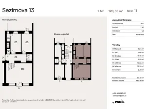 Pronájem obchodního prostoru, Praha - Nusle, Sezimova, 87 m2